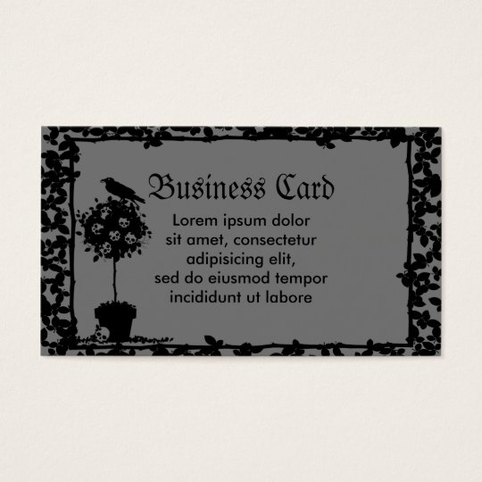 Evil Topiary Coordinates Business Card