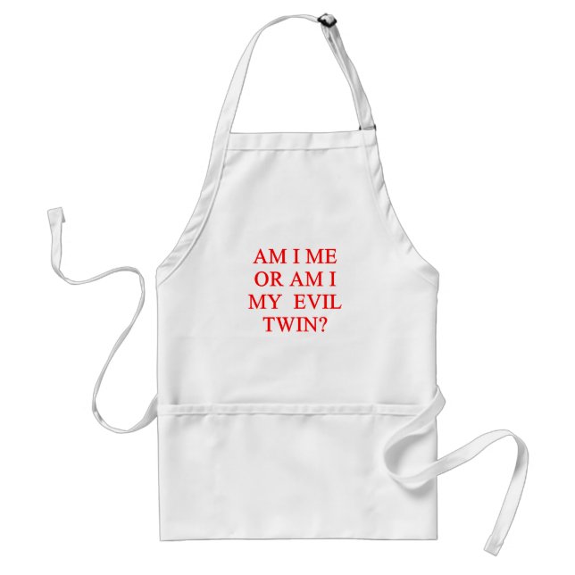 evil twin joke standard apron (Front)