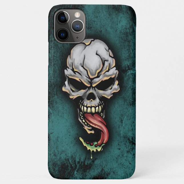 Evil Zombie Skull Fantasy Tattoo Art Design Case-Mate iPhone Case (Back)