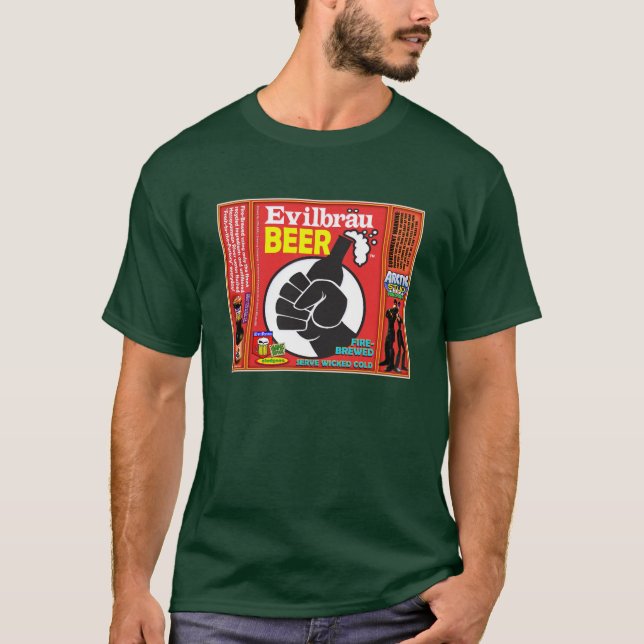 Evilbrau Beer Fist Detail T-Shirt (Front)