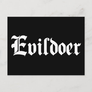 Evildoer Postcard