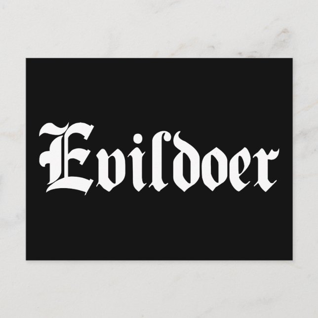 Evildoer Postcard (Front)