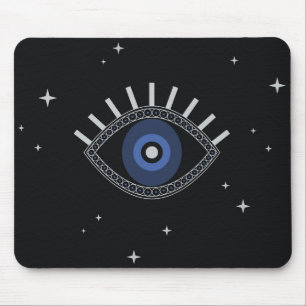 Evile eye protection talisman mouse mat