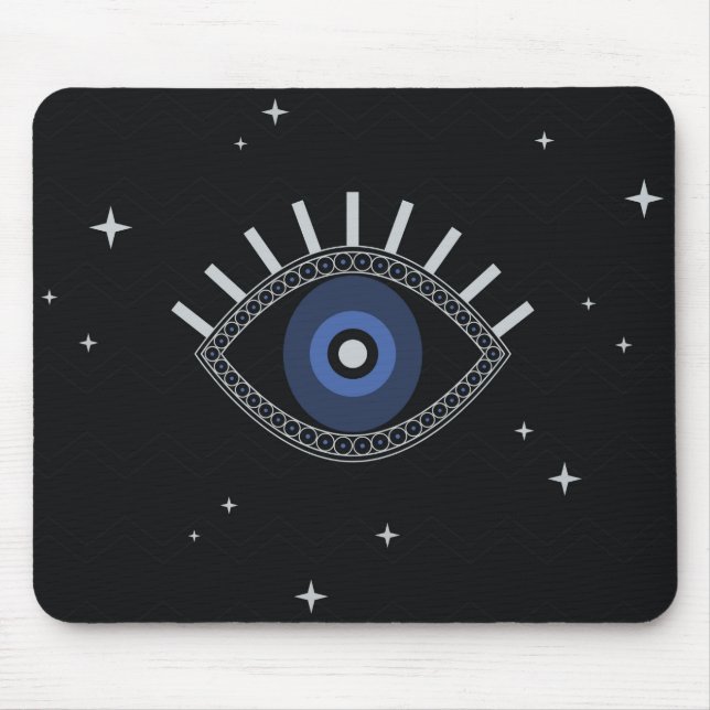 Evile eye protection talisman mouse mat (Front)