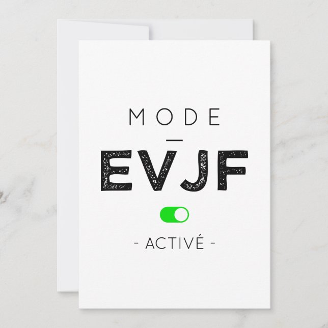 EVJF Mode Enabled Invitation (Front)