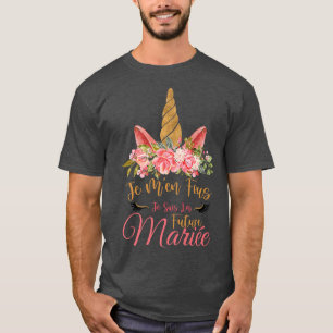 EVJF Personalised Bride to Be Bride Crown Linocorn T-Shirt