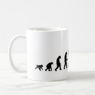 EVO02 evolution cycling cyclist silhouette Coffee Mug