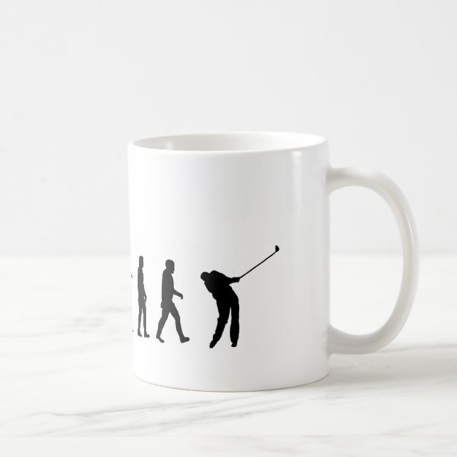 EVO06 evolution golf, golfer Coffee Mug (Right)