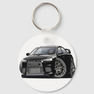 Evo Black Car Key Ring