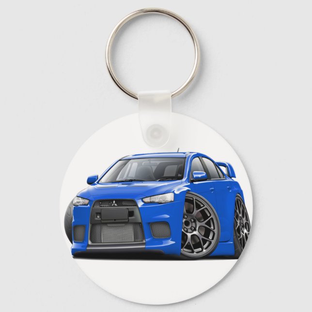 Evo Blue Car Key Ring (Front)