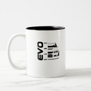 Evo Gang Car Racing Design For Car Lovers Two-Tone Coffee Mug
