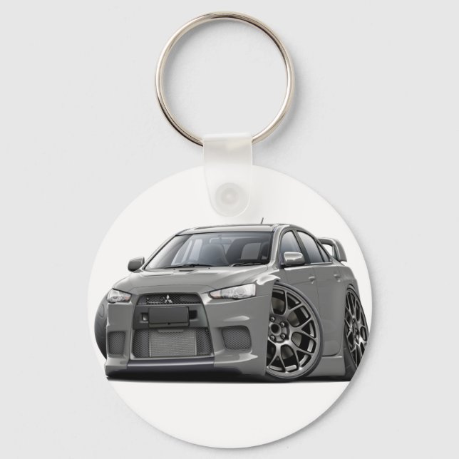 Evo Grey Car Key Ring (Front)