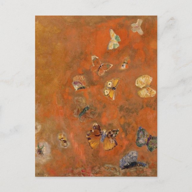 Evocation of Butterflies by Odilon Redon Postcard (Front)