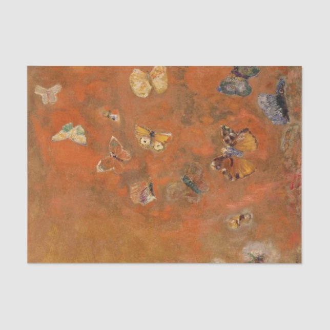Evocation of Butterflies by Odilon Redon Tissue Paper (Front)