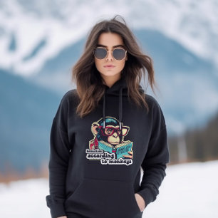 Evolution according to monkyes hoodie