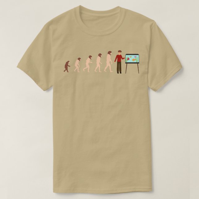 Evolution Aquarist Fish Holder Funny Gift Idea 3 T-Shirt (Design Front)