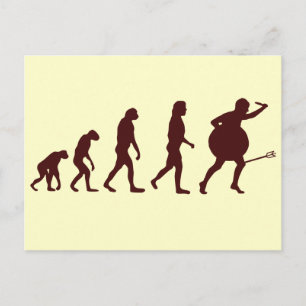 Evolution Arrow Postcard