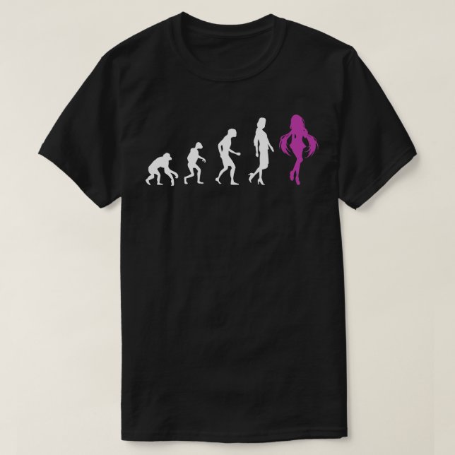 Evolution Art QuoteCosplay Otaku Gift T-Shirt (Design Front)
