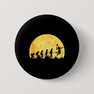 Evolution Badminton Bright Badminton Player Gift 6 Cm Round Badge