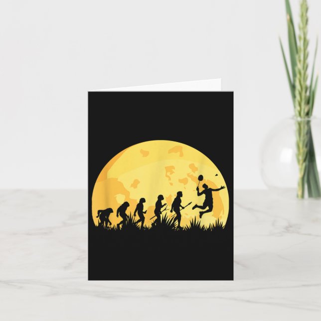 Evolution Badminton Bright Badminton Player Gift  Card (Front)
