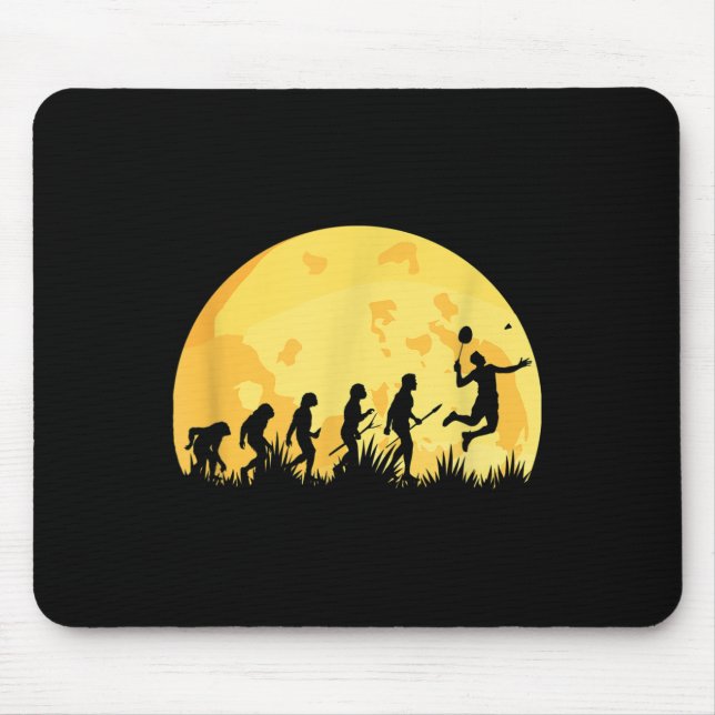 Evolution Badminton Bright Badminton Player Gift  Mouse Mat (Front)