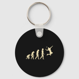 Evolution Badminton Player Shuttle Racket Key Ring