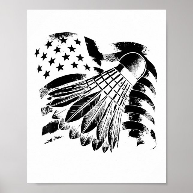 Evolution Badminton Player Shuttle Racket  Poster (Front)