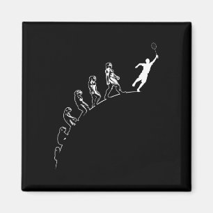 Evolution Badminton Shuttle Art Sports Magnet