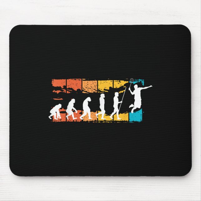 Evolution Badminton _ Shuttle _ Badminton Player G Mouse Mat (Front)
