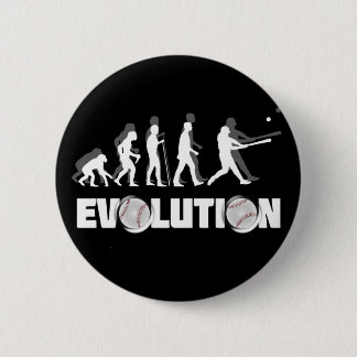 Evolution Baseball 6 Cm Round Badge