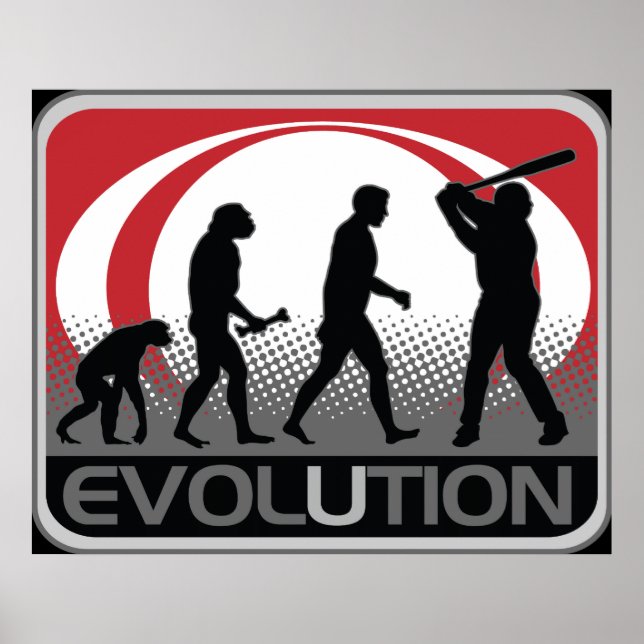 Evolution Baseball Poster (Front)