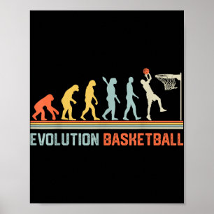 Evolution Basketball - Basketball Lovers Sport Ret Poster