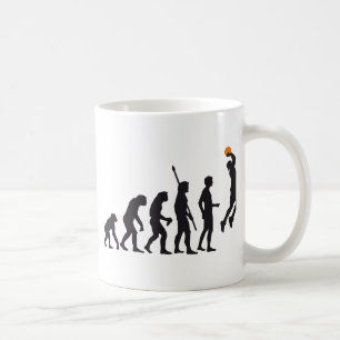evolution basketball coffee mug