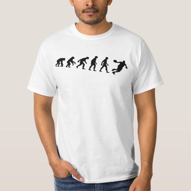 EVOLUTION 'BASKETBALL' FUNNY HUMOR T-Shirt (Front)