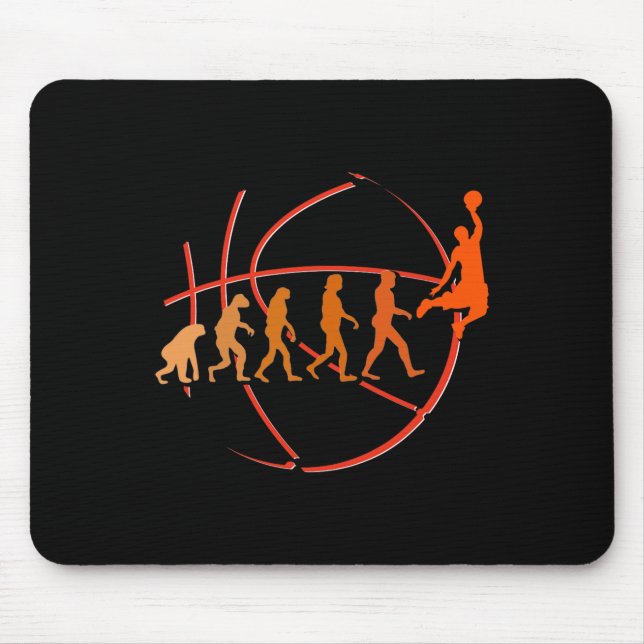Evolution Basketball Player  Ball Game  Hoops  Mouse Mat (Front)