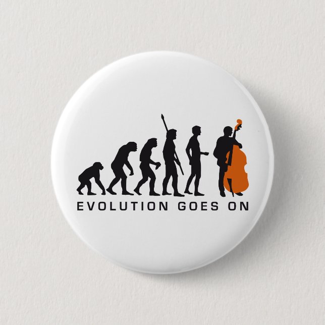evolution bass 6 cm round badge (Front)