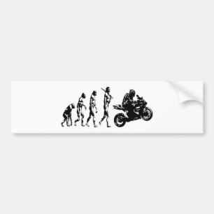 evolution bike bumper sticker