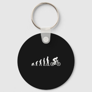Evolution Bike Man Humour Cyclist Funny Key Ring