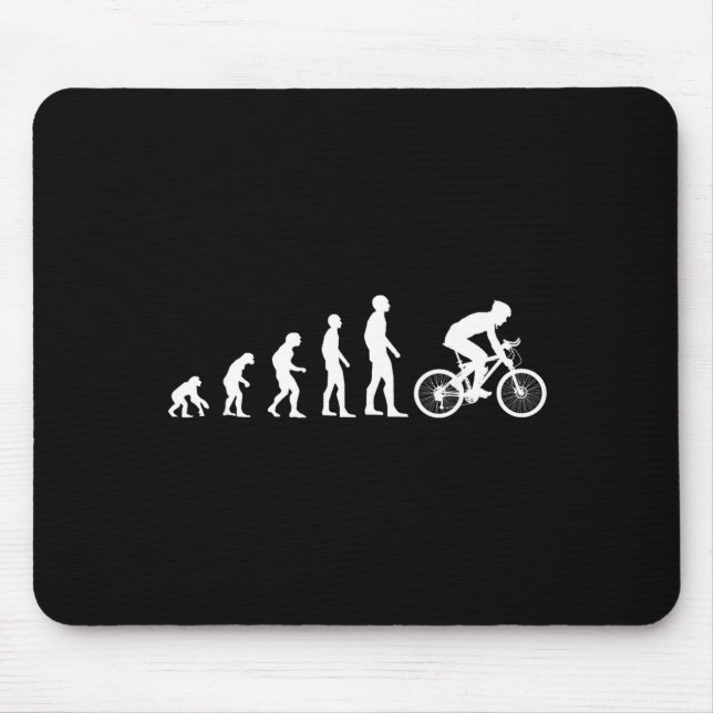 Evolution Bike Man Humour Cyclist Funny  Mouse Mat (Front)