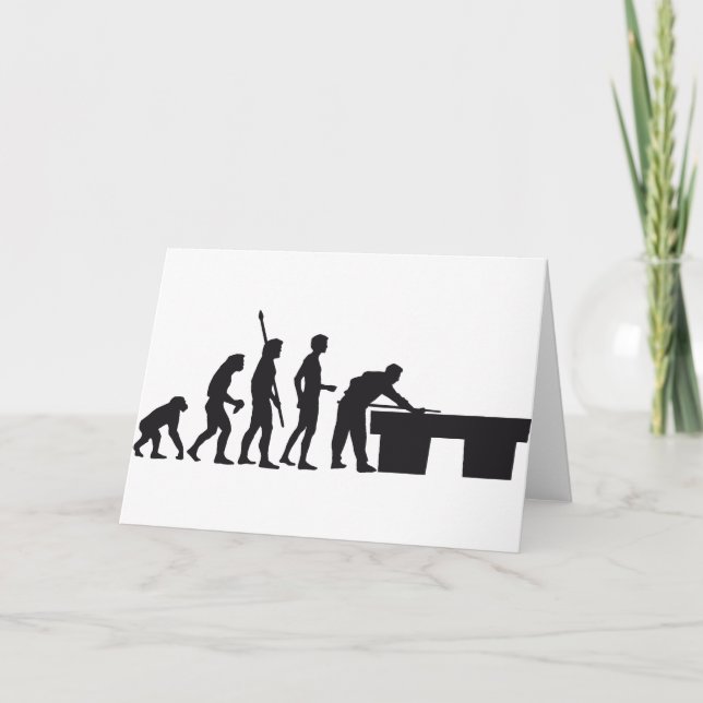 evolution billard card (Front)