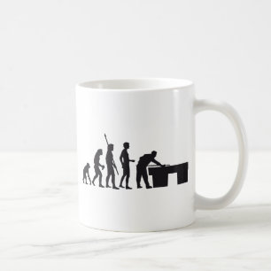 evolution billard coffee mug