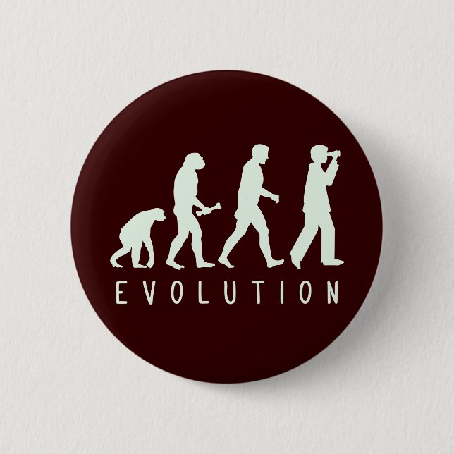 Evolution: Birder 6 Cm Round Badge (Front)