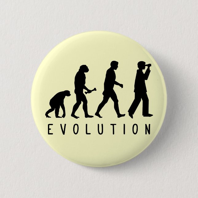 Evolution: Birder 6 Cm Round Badge (Front)