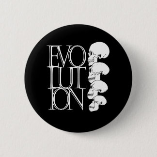 Evolution (Black) 6 Cm Round Badge