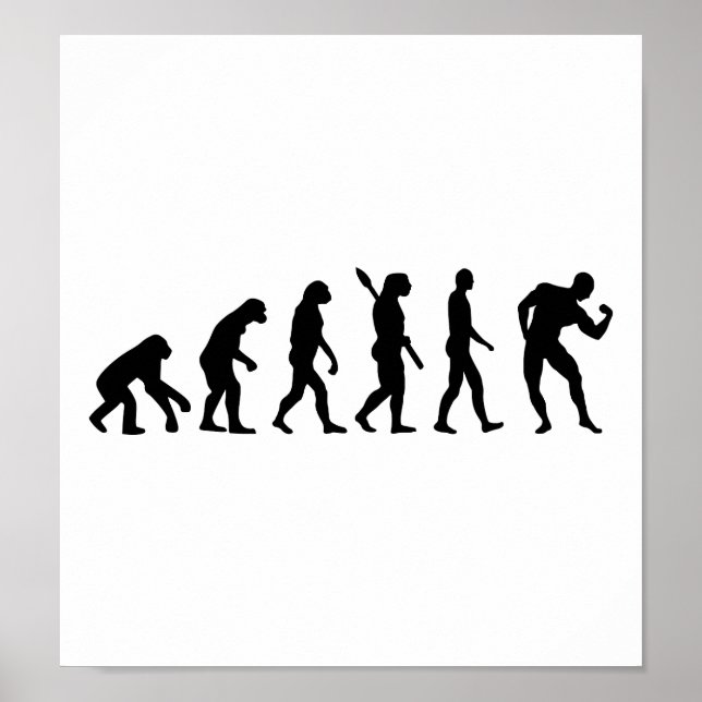 Evolution Bodybuilding muscles Poster (Front)
