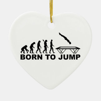 Evolution born to jump trampoline ceramic tree decoration