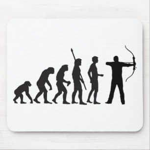 evolution bow and arrow mouse mat