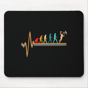Evolution Bysketbyll Player Byll Game Heartbeat Ho Mouse Mat