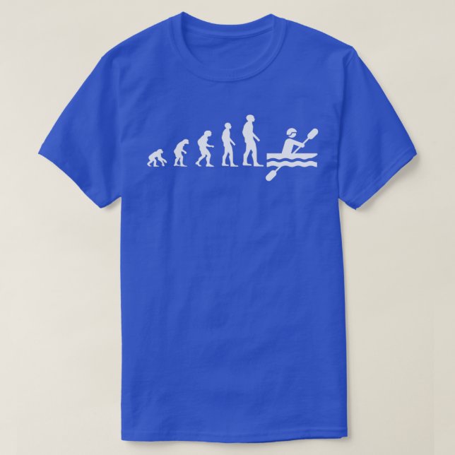 Evolution Canoe Kayak Rowing Canoeing Sport 2 T-Shirt (Design Front)