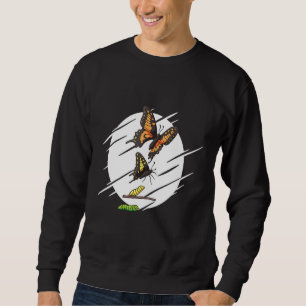 Evolution Caterpillar Monarch Butterfly Sweatshirt